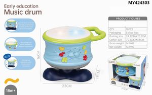 Vendita calda giocattoli per bambini che imparano Animal Cartoon Animal Little Turtle Music Hand Drumming Pull Line per bambini auto - Product Image 3