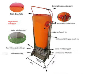 Comedero Automático para Cerdos de 100 kg de Alta Capacidad con Diseño de Ahorro de Alimento para Engorde de Cerdos, Sistema Automático de Alimentación de Cerdos - Product Image 5