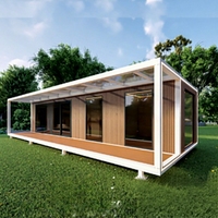 Maisons de vacances transfrontalières en acier léger, capsules spatiales modulaires, maisons d'hôtes préfabriquées, logements modulaires, maisons pour grands-parents