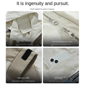 เสื้อโค้ทกันลม<span class=keywords><strong>3</strong></span> in 1กันน้ำสำหรับล่าสัตว์ปีนเขาเสื้อโค้ทกันฝนแบบถอดได้เสื้อแจ็คเก็ตกลางแจ้งสำหรับผู้ชาย - Product Image 4