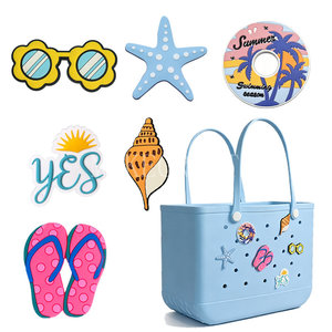 Nouvelles décorations de chaussures en forme d'étoile de mer, fleurs en PVC souple, gouttes d'eau, dessins animés, accessoires universels pour chaussures de jardin et sacs. - Product Image 1