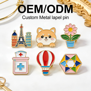 Custom Enamel Pin Cute Princess Cartoon Badges Brass Metal Lapel Pins and Brooches Hard Soft Enamel Pins