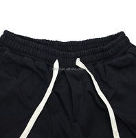 Pantalones Cortos Deportivos de Verano Personalizados, Básicos, de Algodón, Color Sólido, Gruesos, 100% Algodón, con Logotipo Personalizado, Talla Grande, Holgados, para Hombre