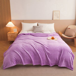 Good Quality Cozy Muslin Blanket Soft Lavender <strong>Quilted</strong> <strong>Throw</strong> for <strong>Bed</strong> - Product Image 2