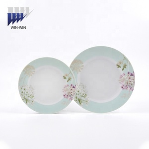 Assiette à dîner en céramique écologique de bonne qualité, couleur, nouveau design, bon marché, porcelaine d'usine de style européen - Product Image 4