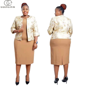 Conjunto de Trajes de Vestir Geenlinm para Mujer, Vestido de Iglesia, Traje de Vestir Turco - Product Image 1