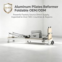 Neu Eingetroffener Faltbarer Aluminium-Pilates-Reformer Professionelle Yoga-Maschine für Zuhause und Studio