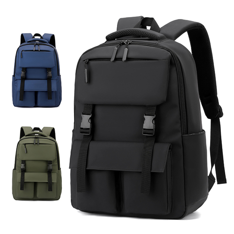 High Quality Men's Laptop Backpack Boys Large Capacity College School Bags Waterproof Casual Travel 15.6inch Computer Backpack