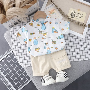 Abbigliamento per Bambini alla Moda, Colori Vivaci, Vestiti Estivi per Neonati Maschi, Abiti che i Bambini Amano, Motivo Cartone Animato con Piante - Product Image 5