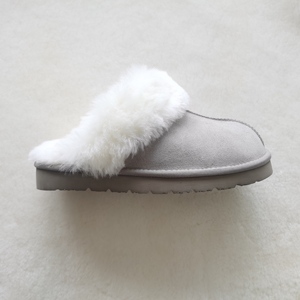 <span class=keywords><strong>Chaussons</strong></span> d'intérieur plats personnalisés en fourrure <span class=keywords><strong>pour</strong></span> femmes et hommes, en cuir de vache de deuxième couche et peau de <span class=keywords><strong>mouton</strong></span>, <span class=keywords><strong>pour</strong></span> l'hiver, à prix abordable - Product Image 6