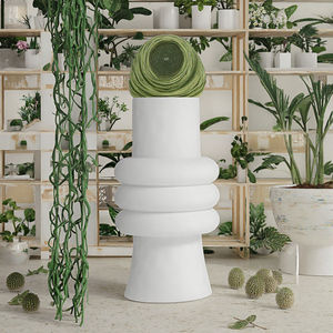 नर्सरी उद्यान सजावट फर्श के लिए बोनसाई के लिए बोनसाई के लिए सबसे अच्छी बिकने वाली उच्च गुणवत्ता वाले गोल सिरेमिक वैस प्लांटर बर्तन - Product Image 5