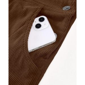 2025 femmes velours côtelé combinaison bavoir jambe droite Baggy charpentier sangle réglable automne combinaison avec salopette poche - Product Image 1