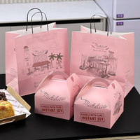 Sacs en papier kraft brun personnalisés avec logo, écologiques, recyclables, sacs à emporter de luxe pour sushis, lait, sandwichs, boulangerie