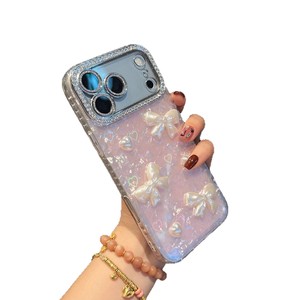 <span class=keywords><strong>Coque</strong></span> de téléphone mignonne antichoc <span class=keywords><strong>avec</strong></span> motif cœur et nœud papillon, découpe précise IMD pour 17 <span class=keywords><strong>Pro</strong></span> <span class=keywords><strong>Max</strong></span> IP15/11 - Product Image 5