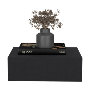 <b>Floating</b> Nightstand 5H Modern <b>Wall</b> Mounted Bedside <b>Shelf</b> With Drawer Black - Product Image 5
