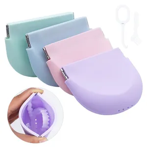 Dentistry Silicone Denture Case Mouth Guard Orthodontic Container <b>Storage</b> Invisible Braces <b>Storage</b> Clean Box Oral Care Hygiene - Product Image 2