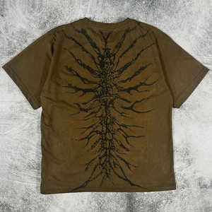 Vente chaude Hipster Vêtements 300GSM T-shirt en coton lourd pour hommes DTG Imprimer Vintage Coton T-shirt Personnalisé en gros - Product Image 2