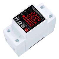 Relais de protection de courant CA réglable 63A 230V avec régulateur de sur/sous-tension et affichage LED, montable sur rail DIN SVC pour fréquence 50Hz
