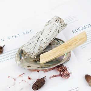 Ensemble de guérison en cristal naturel de vente en gros ensemble de coquilles d'ormeau bâton de Palo Santo <span class=keywords><strong>sauge</strong></span> <span class=keywords><strong>blanche</strong></span> pour yoga méditation - Product Image 2