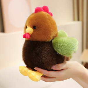 Nouvel Arrivage Peluche Poulet Coucou Coloré, Cadeau de Fête pour Enfants, Jouet Doux Couleurs Assorties - Product Image 3