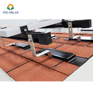 Sistema de montaje de panel solar para techo de azulejo de asfalto, impermeable, gancho de metal, kit de pies en L, placa solar intermitente - Product Image 2