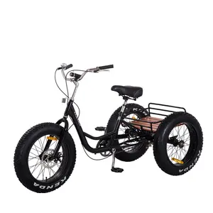 Grasso pneumatico 20*4.0 pollici bike beach neve bike 3 ruote cargo bike triciclo in vendita