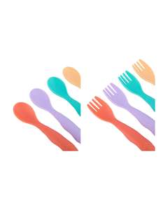 Ensemble de 16 fourchettes et cuillères en silicone réutilisables, écologiques, de qualité alimentaire, résistantes à la chaleur, pour bébés, en provenance du Vietnam - Product Image 2
