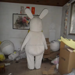 Efun quantité minimale de commande 1 PC professionnel personnalisé Lapin délirant lapin mascotte <span class=keywords><strong>Costume</strong></span> dessin animé Animal personnage mascotte <span class=keywords><strong>Costume</strong></span> à vendre - Product Image 6