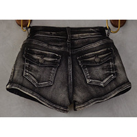 Shorts de mezclilla elásticos para mujer, corte ajustado, estilo Y2K, sexys, de tiro bajo, rasgados, casuales, desgastados, para verano
