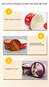 Emballage personnalisé biodégradable en <span class=keywords><strong>carton</strong></span> <span class=keywords><strong>kraft</strong></span>, boîte en papier, assiettes jetables pour restaurant, bols, couvercles, collations, biscuits, qualité alimentaire - Product Image 3