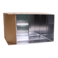 Boîte en carton isotherme personnalisée en aluminium recyclable pour aliments surgelés avec poignée pour chewing-gum, sushi, nouilles, gelée