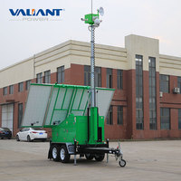 Überwachungs system Solar panel Trailer CCTV-Kamera turm mit wiederauf lad baren Batterien