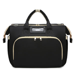 Bolsa de lujo de almacenamiento de viaje bebé mamá pañal bolsa portátil plegable mamá bolsa mochila con cambiador cama - Product Image 4