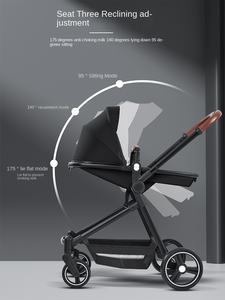 Cochecito doble ligero para gemelos y <span class=keywords><strong>carro</strong></span> de tela <span class=keywords><strong>plegable</strong></span> para segundo hijo con material de lino portátil grande y pequeño tesoro - Product Image 6