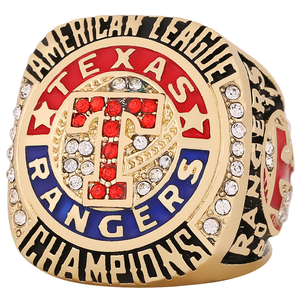 Bague de champion des Texas <span class=keywords><strong>Rangers</strong></span> 2011 personnalisable en gros, plaquée or classique, en alliage avec pierre naturelle, motif animal, unisexe, pour fête - Product Image 2