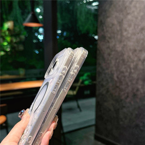Coque de <span class=keywords><strong>téléphone</strong></span> portable magnétique sans fil transparente mate givrée de haute qualité, antichoc pour iPhone 16 17 Pro Max, en vrac - Product Image 5