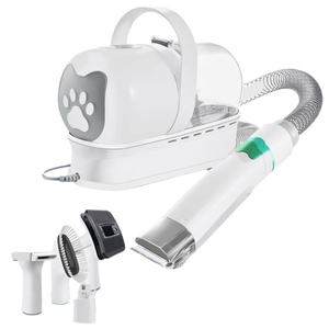 Kit de Aseo para <span class=keywords><strong>Perros</strong></span> de 400W con Bajo Nivel de Ruido, Cortadora de Pelo para Mascotas con Succión al Vacío, Cepillo de Aseo, Set de Limpieza y Eliminación de Pelo Suelto - Product Image 1