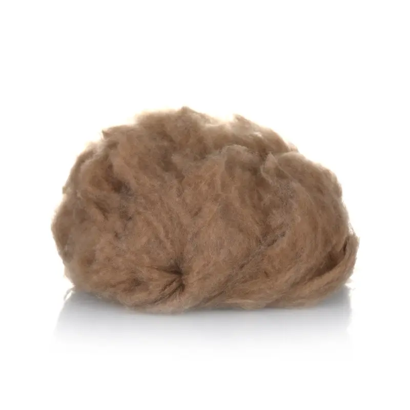 Wholesale Carded 100% Wool Camel Hair Fiber Camel Wool