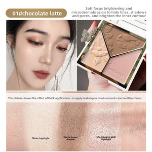 Poudre de fard à joues mat brillant à haute brillance Mingxizhi pour le visage - Product Image 2