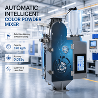 Mélangeur automatique de poudre colorée 70 kg/h, machine doseuse de pigments plastiques haute précision pour le moulage par injection, approvisionnement en vrac