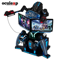 Oculeap VR Machine de jeu d'arcade 2027 Nouveau simulateur de tir en réalité virtuelle extérieur pour deux personnes 7D Gun Shooter Aire de jeux intérieure