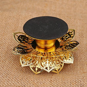 Nicro porte-bougie <span class=keywords><strong>en</strong></span> métal fer artisanat chandelier <span class=keywords><strong>bouddha</strong></span> Lotus chauffe-plat pour lampe papillon temple Deepawali Diwali décoration - Product Image 4