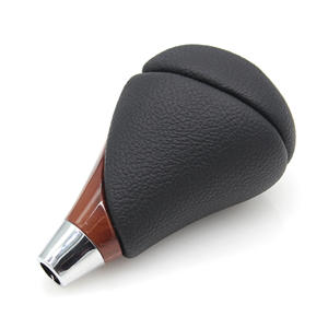 Pommeau de levier de vitesse en cuir grainé acajou ergonomique pour Toyota Lexus à transmission automatique - Product Image 3