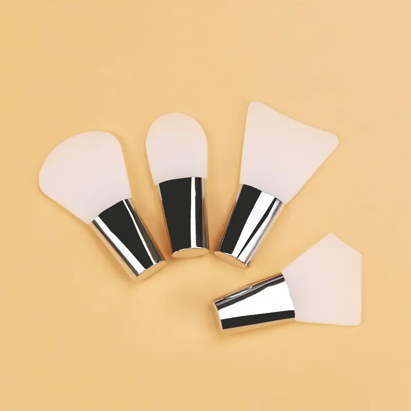Outils de nettoyage de brosse de masque de salon de beauté Mini applicateur de masque de poignée transparente claire courte pour l'application de masque facial