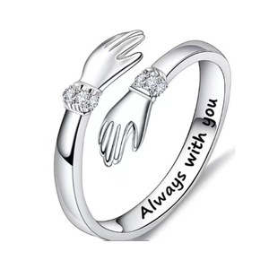 Anillo Ajustable de Alta Calidad, Nuevo, en Oferta, con Grabado de Letras, Ideal para Regalo de Amistad, para Mejores Amigos, Amantes, o para Mamá - Product Image 5