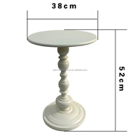 Table d'appoint de canapé européen, Table basse ronde à colonne romaine, Table basse de balcon