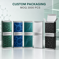 Boîte de soin cosmétique pour homme de luxe en carton argenté personnalisé Lionwrapack, boîte pliante en carton argenté avec logo en feuille d'aluminium