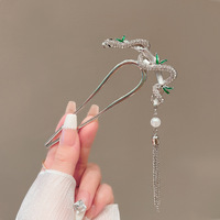 Bâtons chinois pour cheveux gland épingle à cheveux serpent cheveux accessoires Serpentine en forme de U cheveux bâton épingle à cheveux serpent gland cheveux bâton