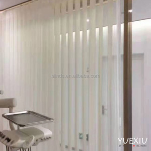 Fancy Trắng Voile ánh sáng Lọc cơ giới Rèm dọc sọc louver Sheer rèm cửa cho phòng khách hanas rèm - Product Image 3