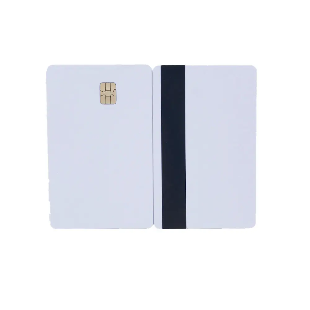 High Quality Standard Credit Card Size Inkjet Printable SLE4428 Chip Card with Hico 3-track Magnetic Strip